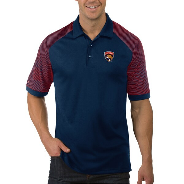Florida Panthers Antigua Engage Polo - Navy/Red