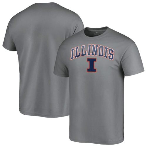 Illinois Fighting Illini Fanatics Branded Campus T-Shirt - Charcoal