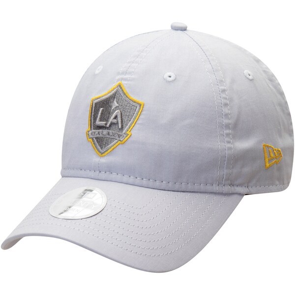 LA Galaxy New Era Women's Linen 9TWENTY Adjustable Hat - Gray