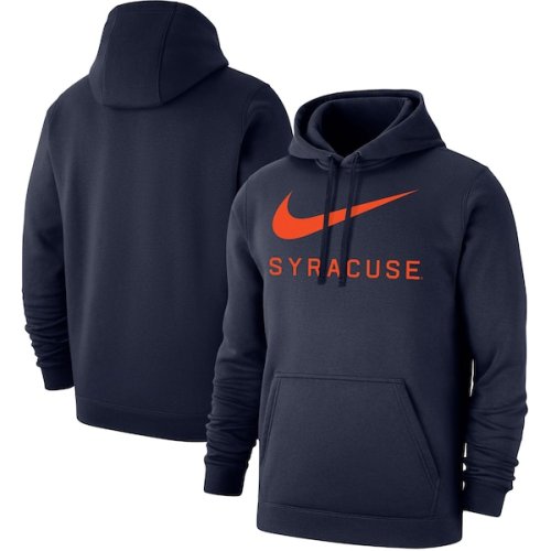 Syracuse Orange Nike Big Swoosh Club Pullover Hoodie - Navy