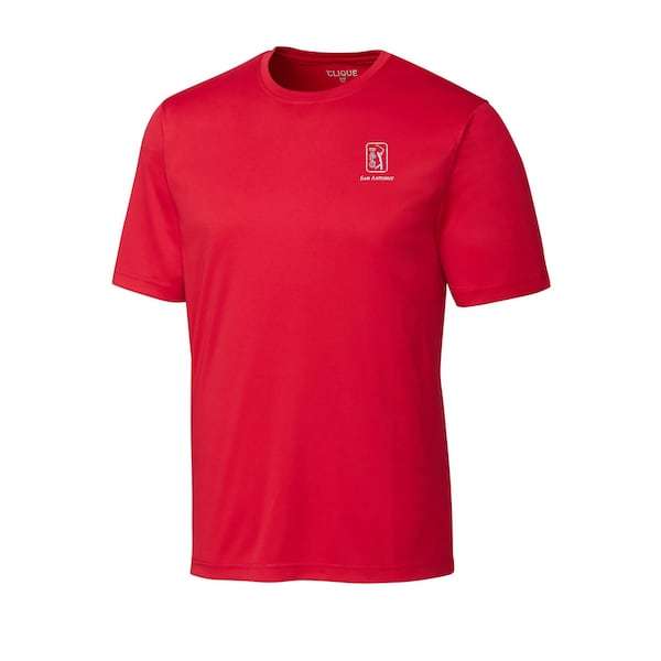 TPC San Antonio Cutter & Buck Spin Jersey T-Shirt - Red