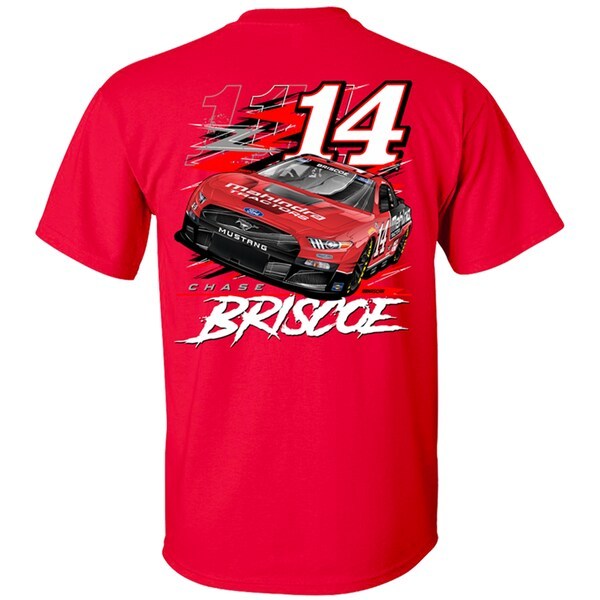 Chase Briscoe Stewart-Haas Racing Team Collection Car T-Shirt - Red