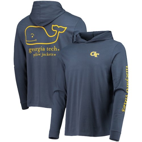 Georgia Tech Yellow Jackets Vineyard Vines Campus 2.0 Long Sleeve Hoodie T-Shirt - Navy