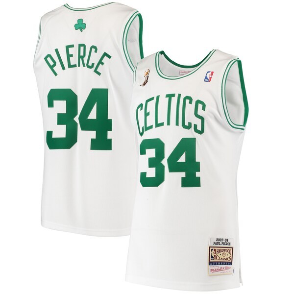 Paul Pierce Boston Celtics Mitchell & Ness 2007 Hardwood Classics Authentic Jersey - White