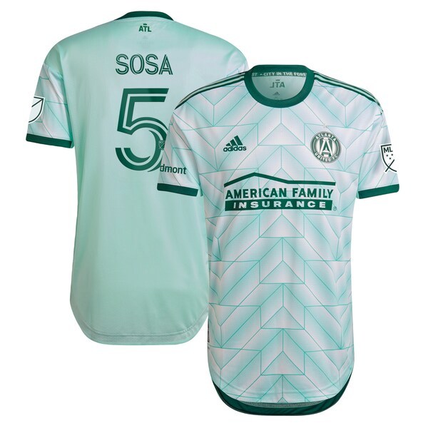 Santiago Sosa Atlanta United FC adidas 2022 The Forest Kit Authentic Player Jersey - Mint