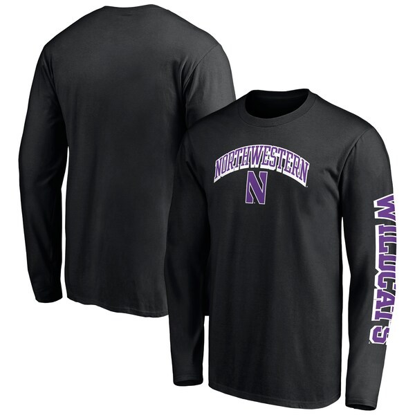 Northwestern Wildcats Fanatics Branded Broken Rules Long Sleeve T-Shirt - Black