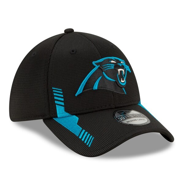 Carolina Panthers New Era 2021 NFL Sideline Home 39THIRTY Flex Hat - Black