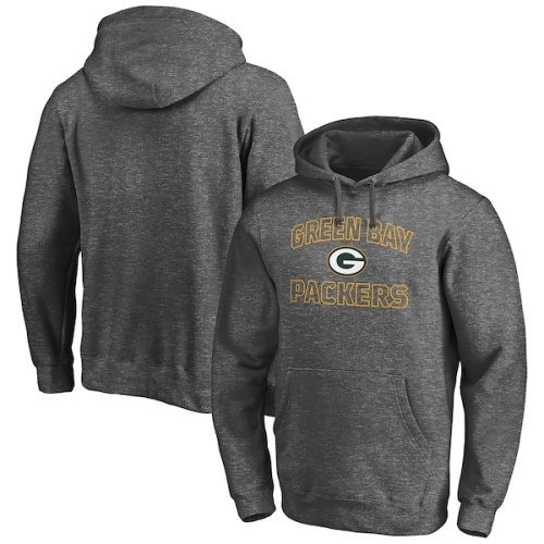 Green Bay Packers Fanatics Branded Big & Tall Tiebreaker Pullover Hoodie - Heathered Charcoal