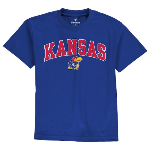 Kansas Jayhawks Youth Campus T-Shirt - Royal