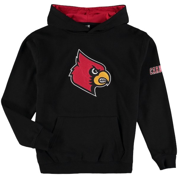 Louisville Cardinals Youth Big Logo Pullover Hoodie - Black