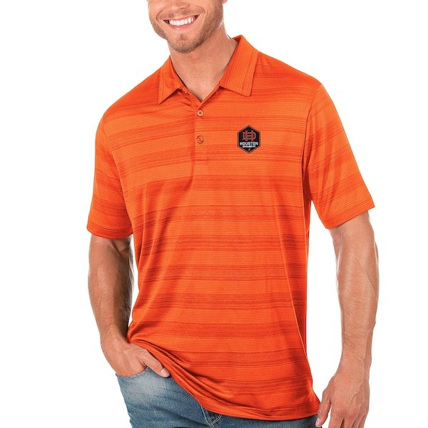 Houston Dynamo Antigua Logo Compass Polo - Orange
