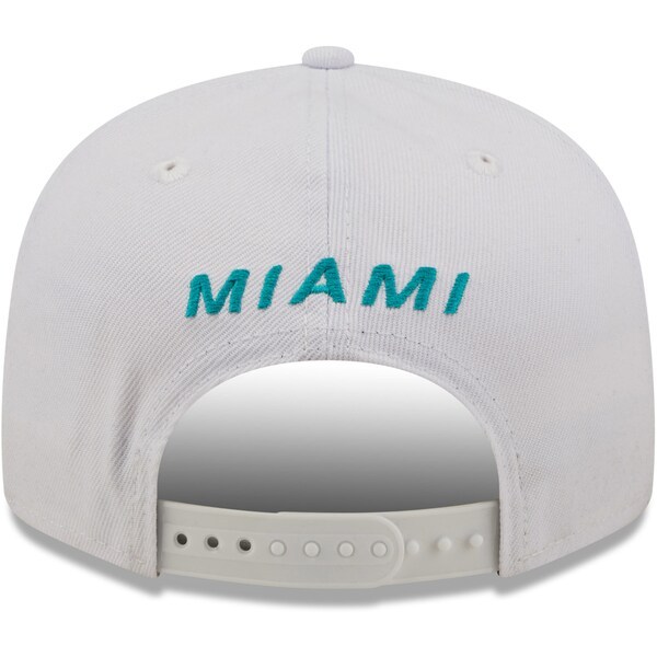 Miami Dolphins New Era Three Zero Five 9FIFTY Snapback Hat - White