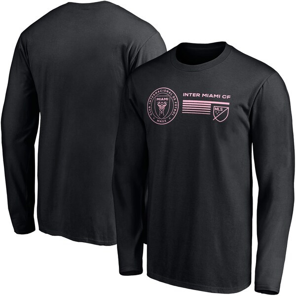 Inter Miami CF Fanatics Branded Delivering Victory Long Sleeve T-Shirt - Black