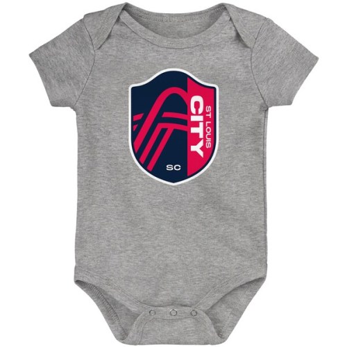 St. Louis City SC Newborn & Infant Primary Logo Bodysuit - Heathered Gray