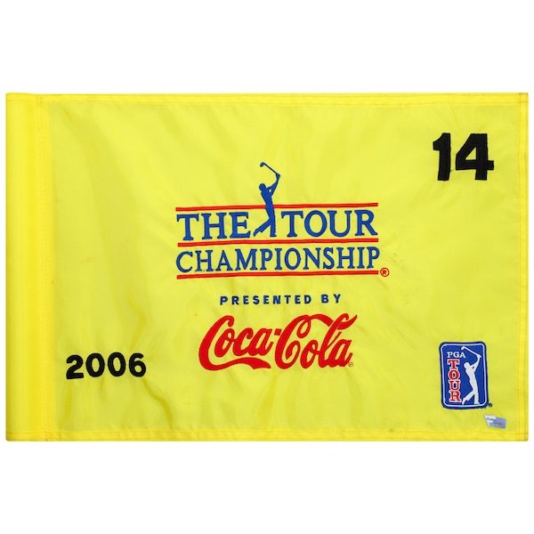 Fanatics Authentic Event-Used #14 Yellow Pin Flag from The Tour Championship on November 2nd to 5th, 2006