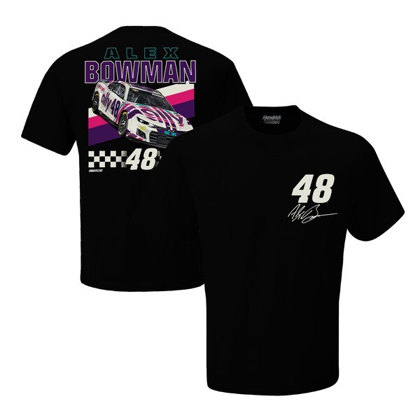 Alex Bowman Hendrick Motorsports Team Collection ally Front Runner T-Shirt - Charcoal