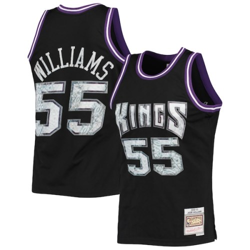 Jason Williams Sacramento Kings Mitchell & Ness 2000-01 Hardwood Classics 75th Anniversary Diamond Swingman Jersey - Black