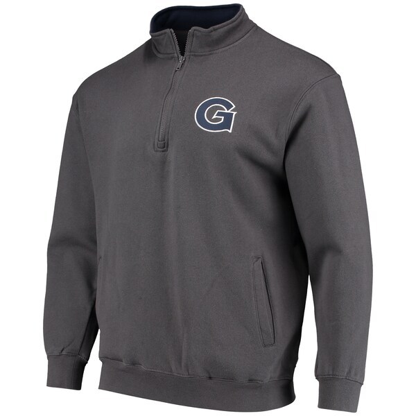 Georgetown Hoyas Colosseum Tortugas Logo Quarter-Zip Jacket - Charcoal