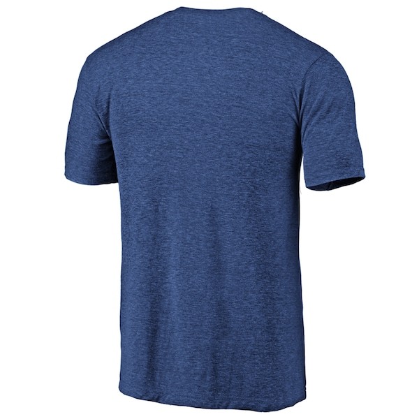 Philadelphia Phillies Fanatics Branded Weathered Official Logo Tri-Blend T-Shirt - Heathered Royal