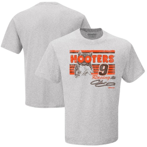 Chase Elliott Hendrick Motorsports Team Collection Hooters Throwback Vintage T-Shirt - Gray