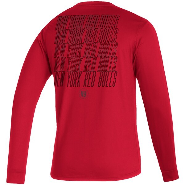 New York Red Bulls adidas Club Long Sleeve T-Shirt- Red