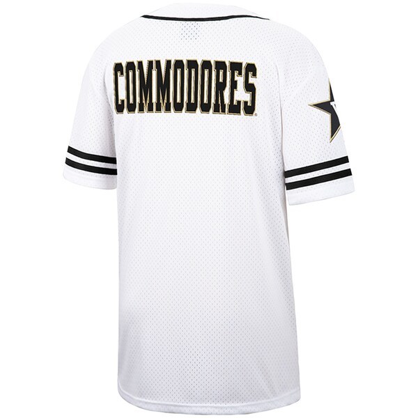 Vanderbilt Commodores Colosseum Free Spirited Baseball Jersey - White/Black