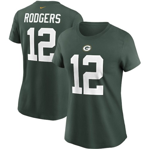 Aaron Rodgers Green Bay Packers Nike Women's Name & Number T-Shirt - Green