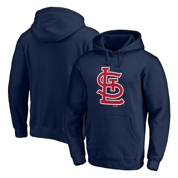St. Louis Cardinals Fanatics Branded Official Logo Pullover Hoodie - Navy
