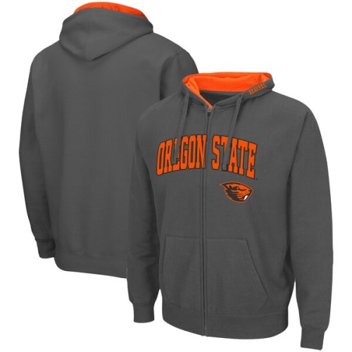 Oregon State Beavers Colosseum Arch & Logo 3.0 Full-Zip Hoodie - Charcoal