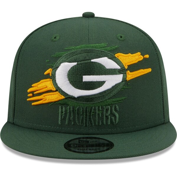 Green Bay Packers New Era Logo Tear 9FIFTY Snapback Hat - Green