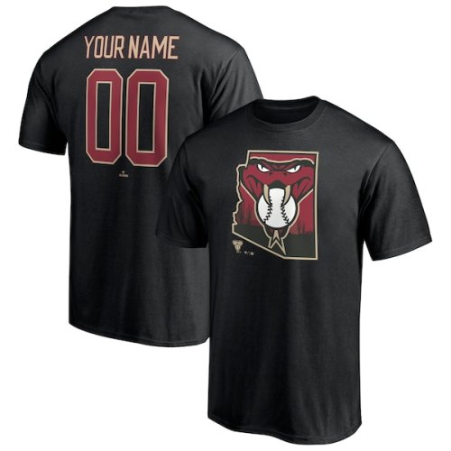 Arizona Diamondbacks Fanatics Branded Hometown Legend Personalized Name & Number T-Shirt - Black