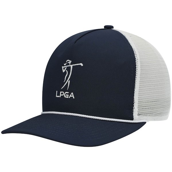 LPGA Imperial Mesh Performance Rope Snapback Hat - Navy/White