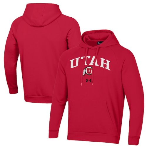 Utah Utes Under Armour All Day Fleece Pullover Hoodie - Red