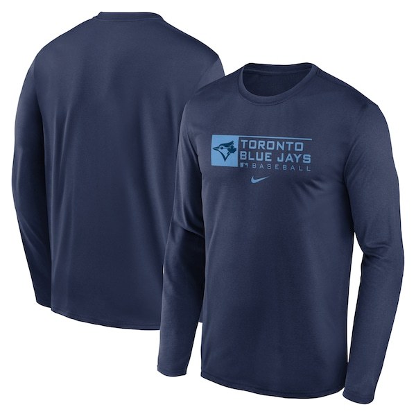 Toronto Blue Jays Nike Authentic Collection Performance Long Sleeve T-Shirt - Navy