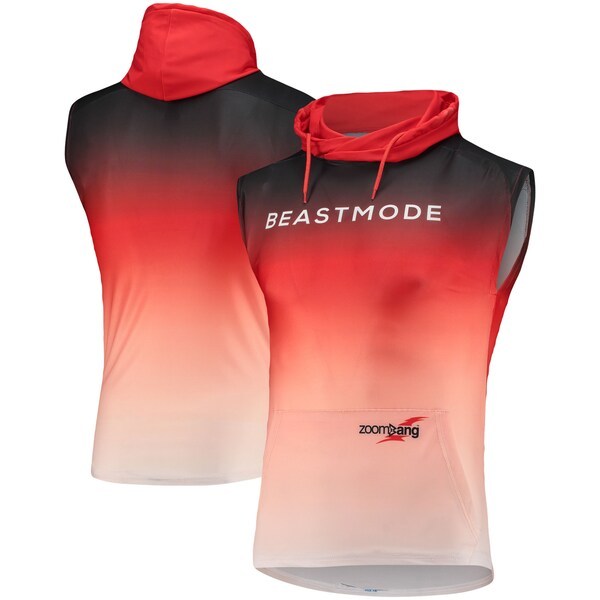 Beast Mode Sleeveless Compression Hoodie - Red