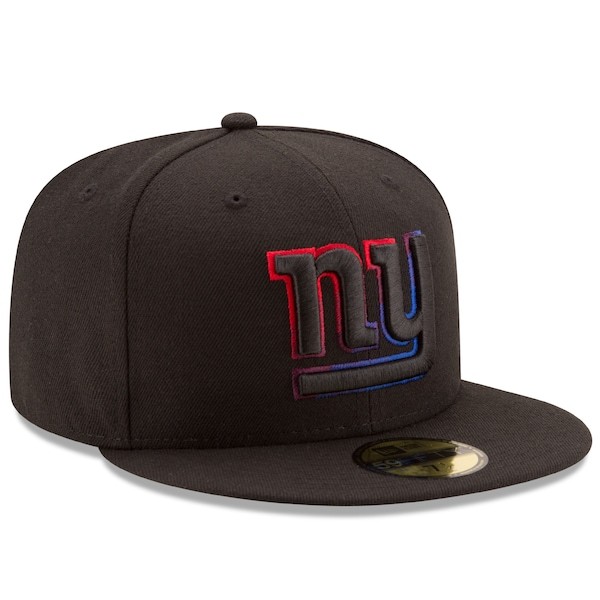New York Giants New Era Color Dim 59FIFTY Fitted Hat - Black