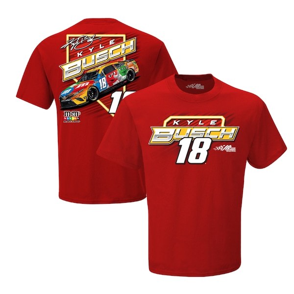 Kyle Busch Joe Gibbs Racing Team Collection M&M's Horsepower T-Shirt - Red
