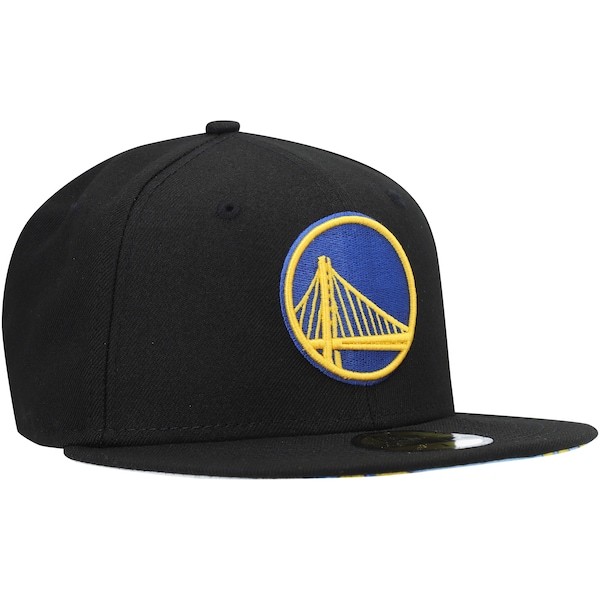 Golden State Warriors New Era Team Wordmark 59FIFTY Fitted Hat - Black