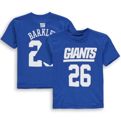 Saquon Barkley New York Giants Preschool Mainliner Name & Number T-Shirt - Royal