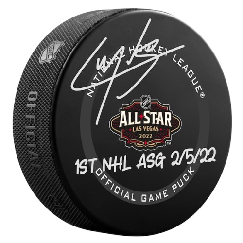 Cale Makar Colorado Avalanche Fanatics Authentic Autographed 2022 NHL All-Star Game Official Game Puck with "1st NHL ASG 2/5/22" Inscription
