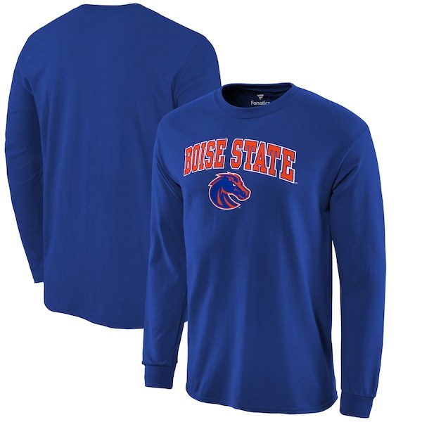 Boise State Broncos Fanatics Branded Campus Logo Long Sleeve T-Shirt - Royal