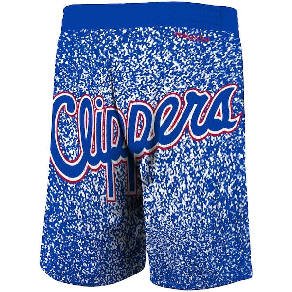 LA Clippers Mitchell & Ness Hardwood Classics Jumbotron Sublimated Shorts - Royal