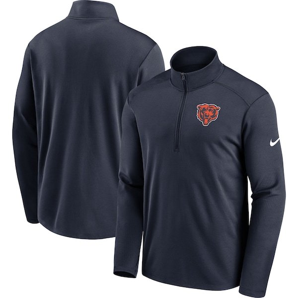 Chicago Bears Nike Pacer Performance Quarter-Zip Jacket - Navy