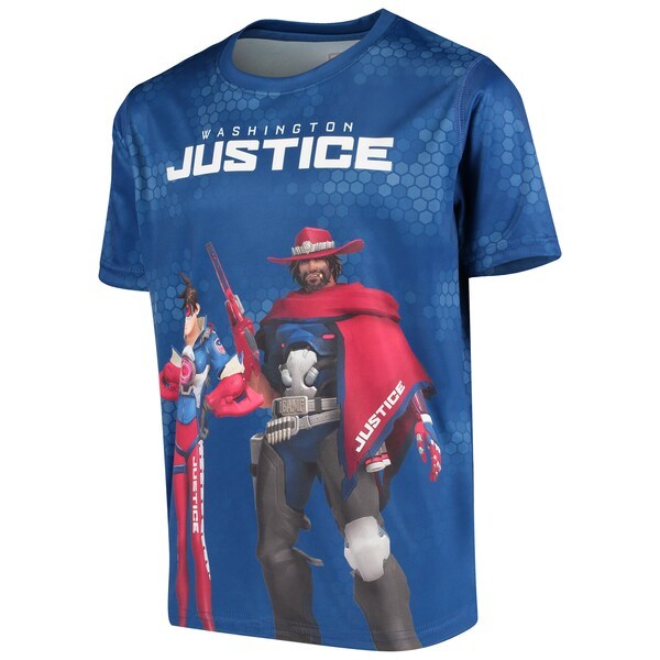 Washington Justice Youth Fight as One Sublimated T-Shirt - Blue