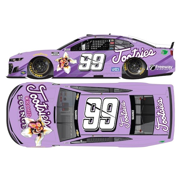 Daniel Suarez Action Racing 2021 #99 Tootsie's Orchid Lounge 1:64 Regular Paint Die-Cast Chevrolet Camaro