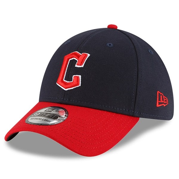 Cleveland Guardians New Era Home Team Classic 39THIRTY Flex Hat - Navy/Red