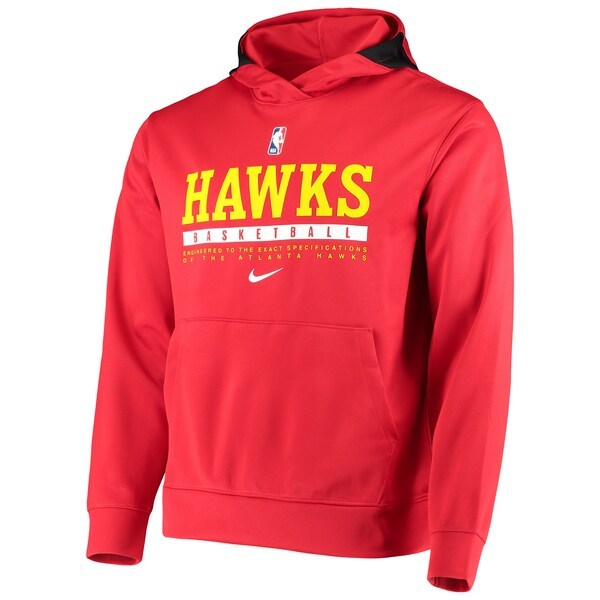 Atlanta Hawks Nike Spotlight On Court Practice Performance Pullover Hoodie - Red