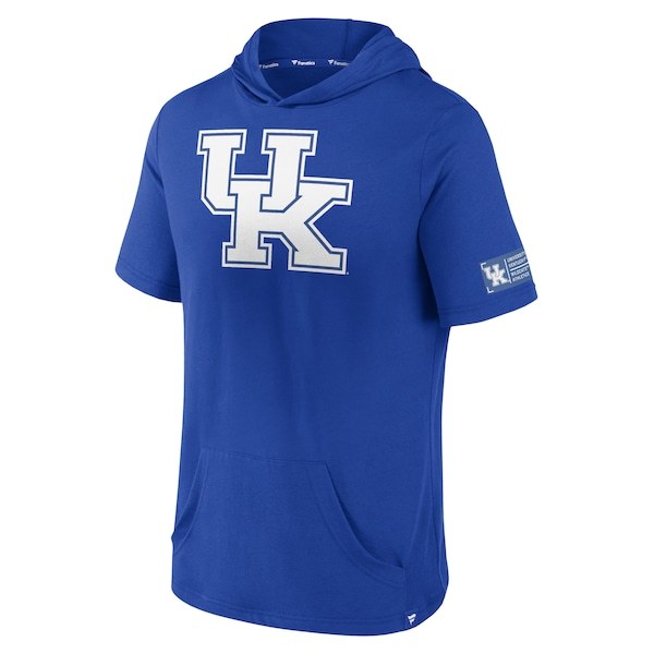 Kentucky Wildcats Fanatics Branded Approach Run Pullover Short Sleeve Hoodie - Royal