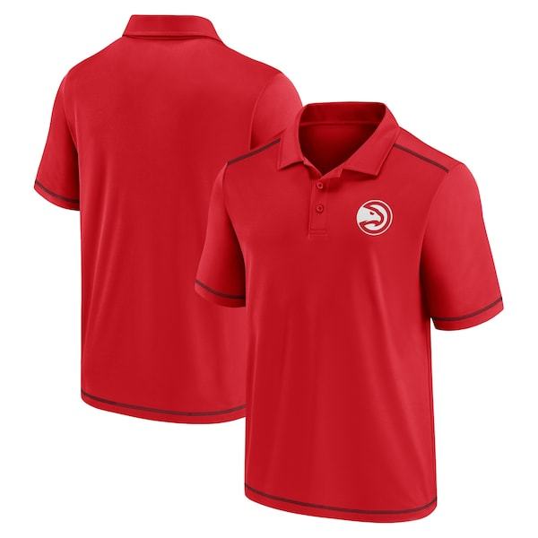 Atlanta Hawks Fanatics Branded Primary Logo Polo - Red