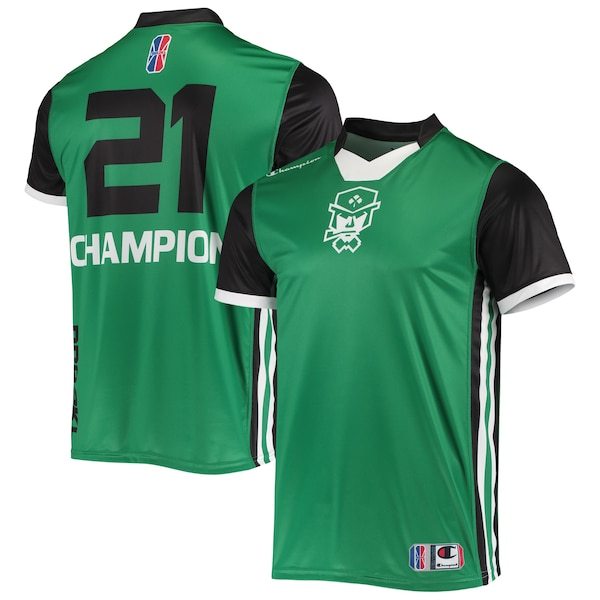 Celtics Crossover Gaming Champion Authentic Jersey V-Neck T-Shirt - Kelly Green/Black